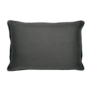 Dark Gray 14X20 Inches With Feather Down Insert Pillow