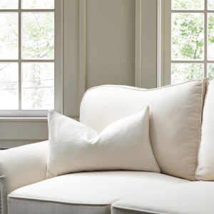 Ivory With Feather Down Insert Pillow