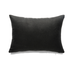 Winter Black With Feather Down Insert Pillow