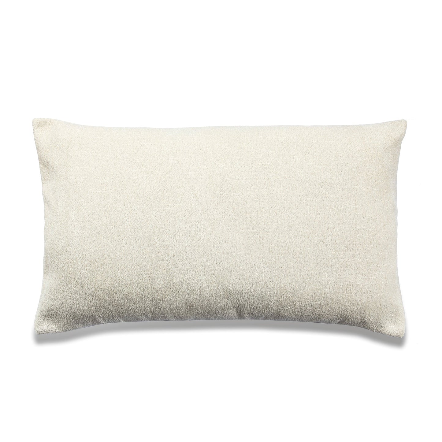 Cream Rectangular With Feather Down Insert Pillow