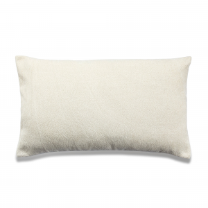 Cream Rectangular With Feather Down Insert Pillow