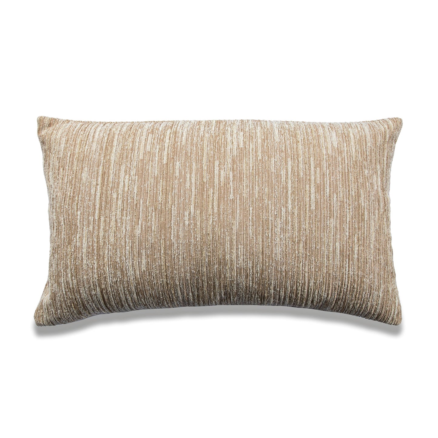 Melange Brown Lumbar With Feather Down Insert Pillow