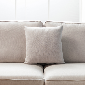 Beige With Feather Down Insert Pillow