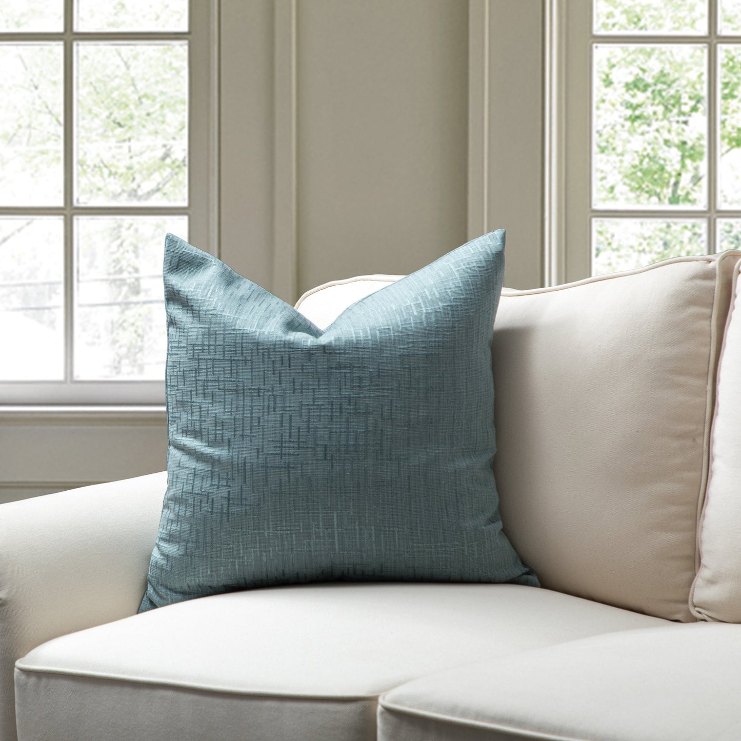 Blue With Featherdown Insert Pillow