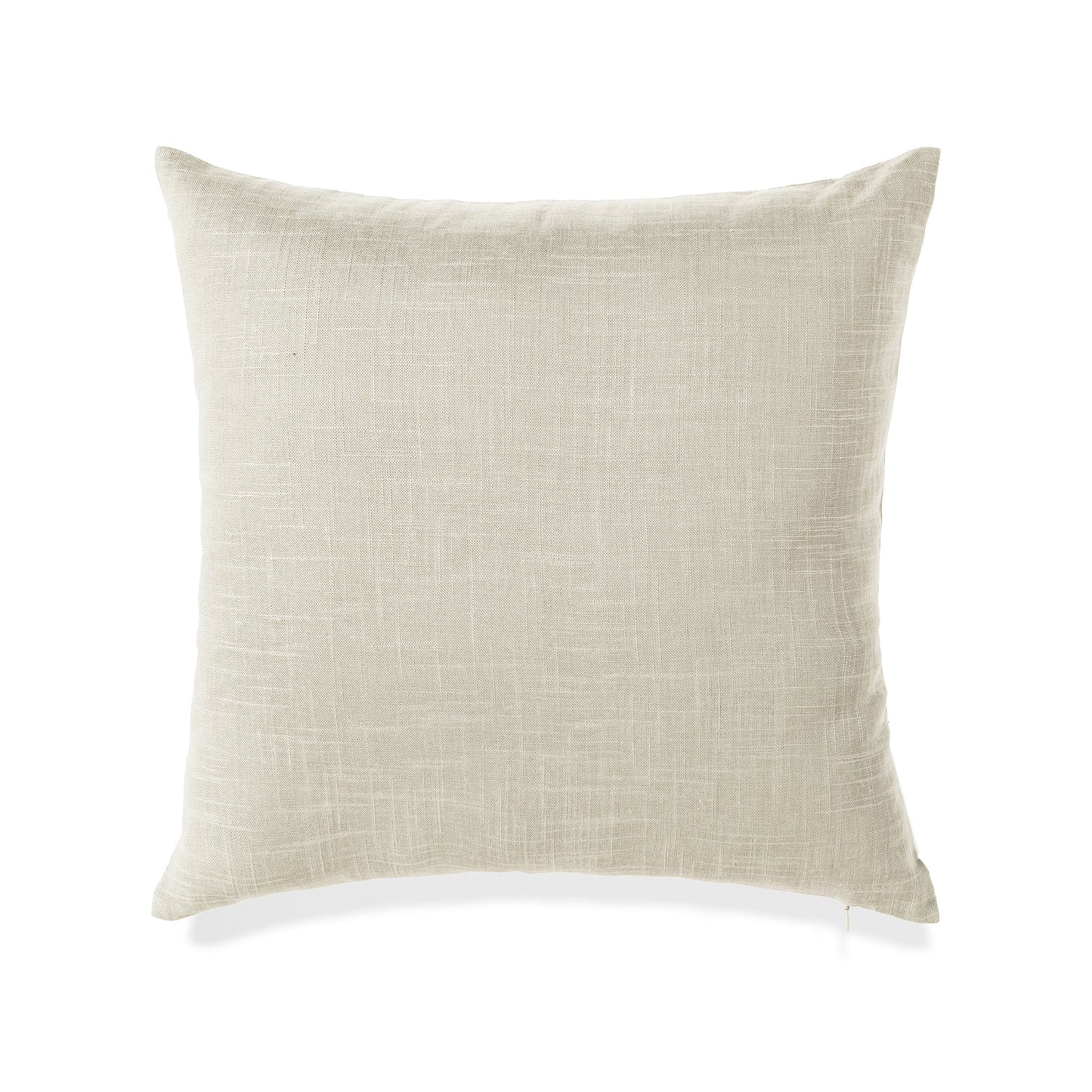 20 X 20 Inch Beige With Feather Down Insert Pillow