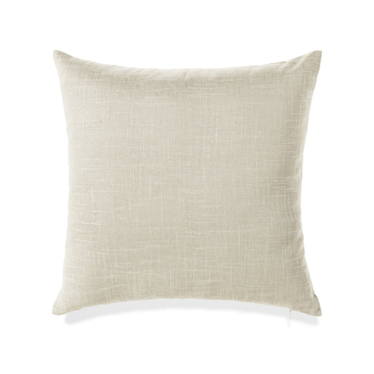 20 X 20 Inch Beige With Feather Down Insert Pillow