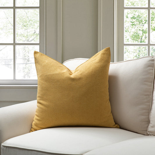 Yellow With Featherdown Insert Pillow