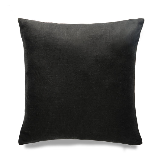 Seattle Winter Black With Feather Down Insert Pillow