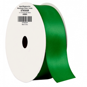 Green Satin 1.5" Wide 50 Yards Ribbon