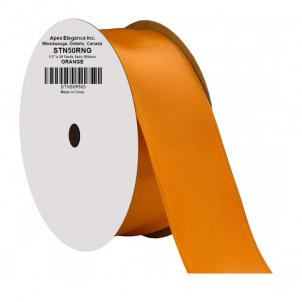 Orange Satin 1.5" Wide 50 Yards Ribbon