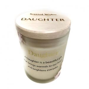 Scented Wishes With Text- Daughter Candle