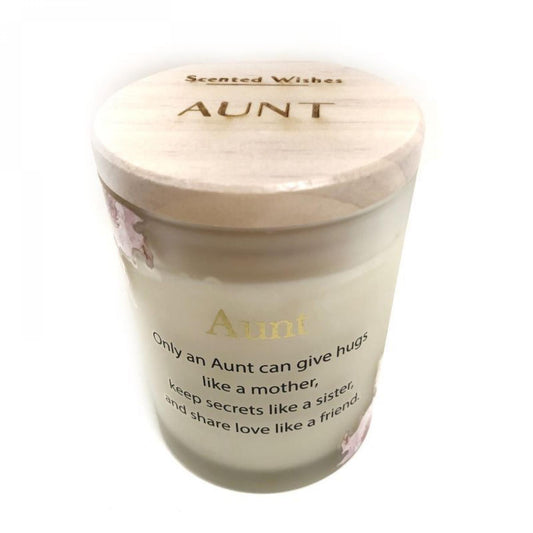 Scented Wishes With Text- Aunt Candle