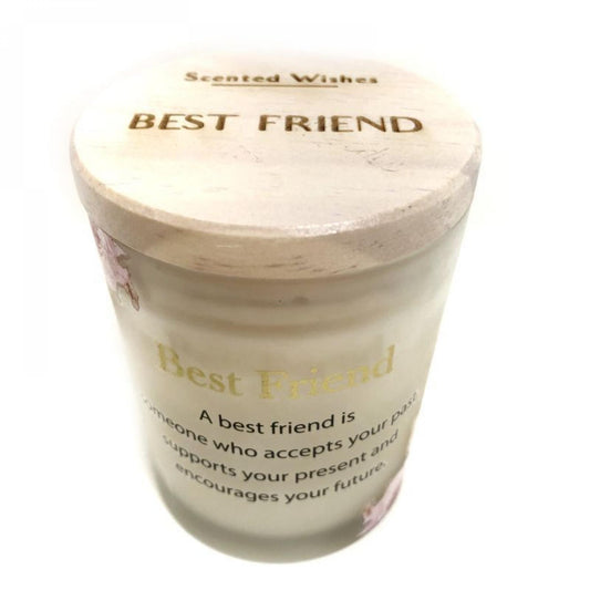 Scented Wishes With Text- Best Friend Candle