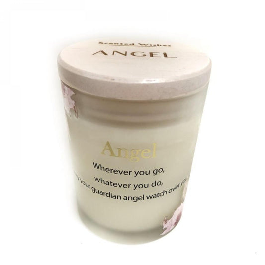 Scented Wishes With Text- Angel Candle