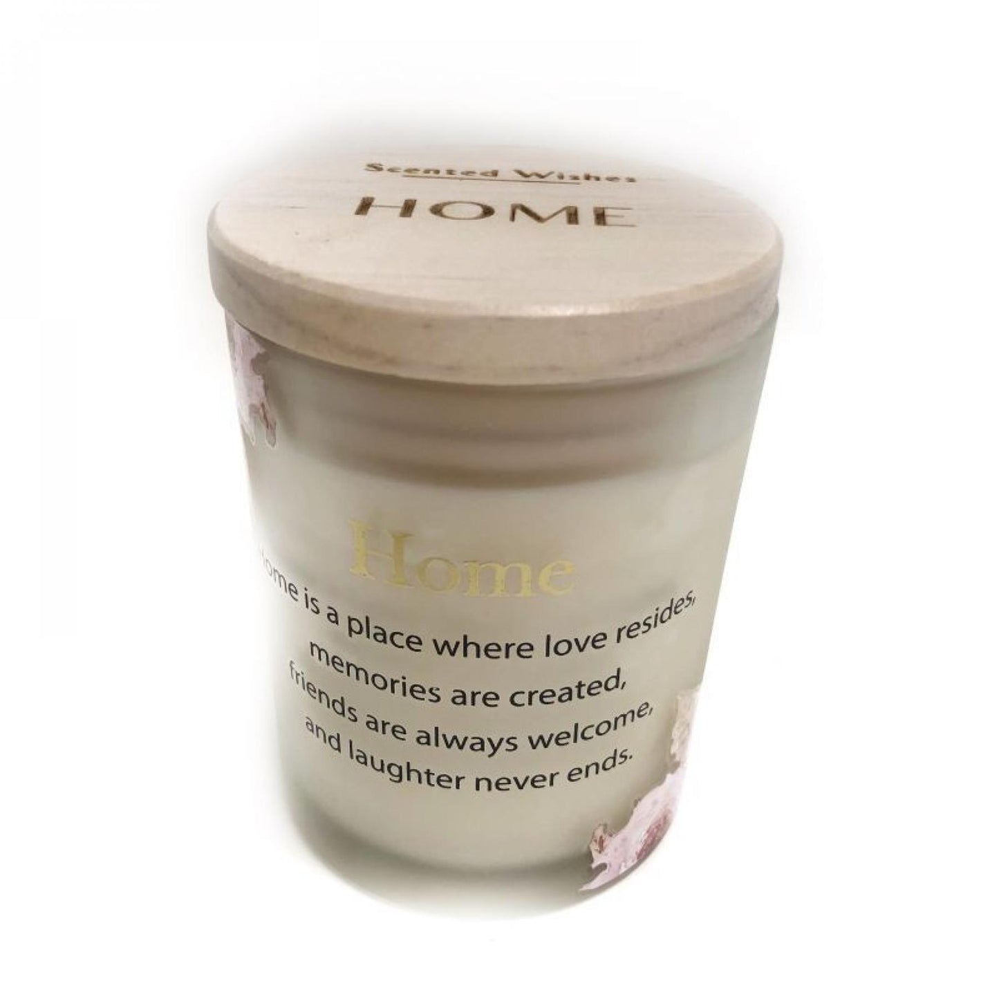 Scented Wishes With Text- Home Candle