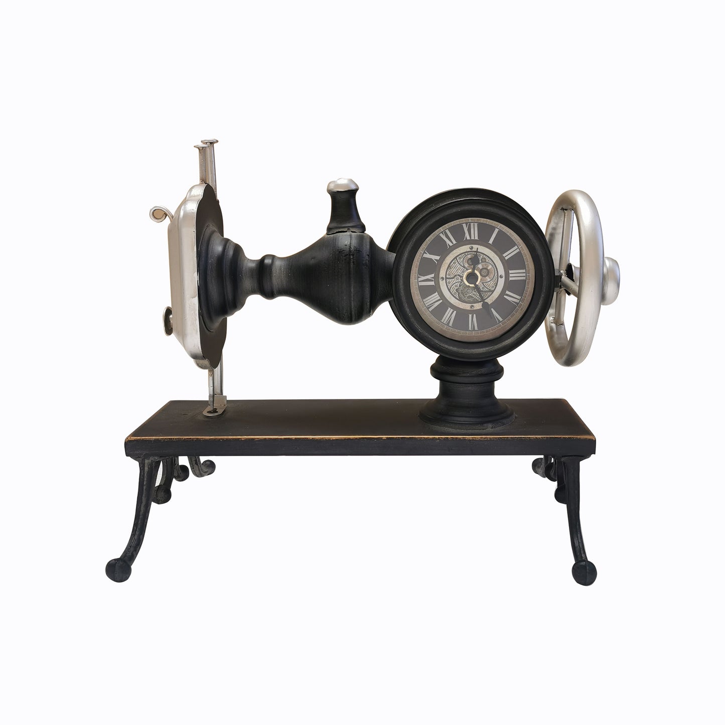 Antique Sewing Machine Table Clock