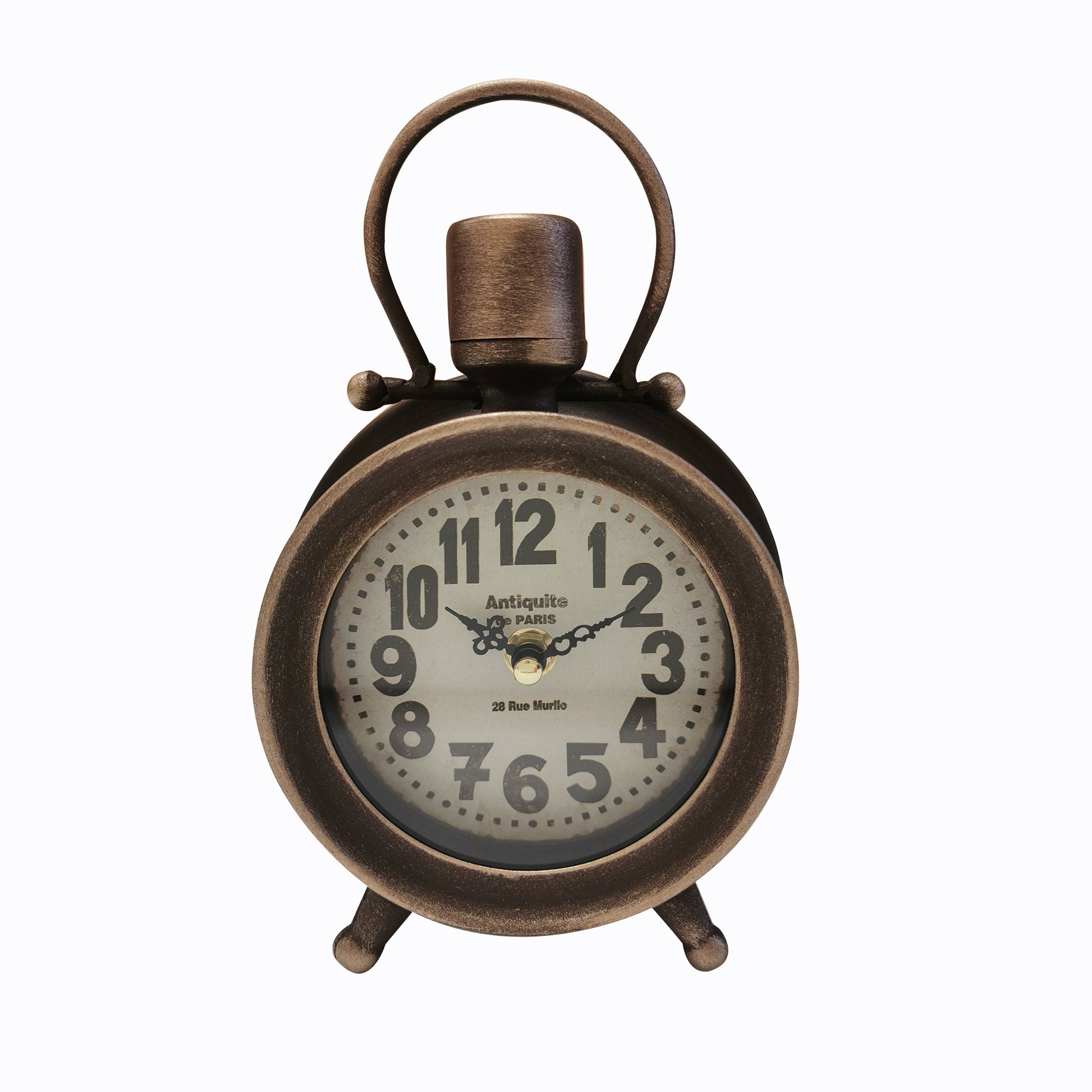 Rustic Antiquite De Paris Table Clock