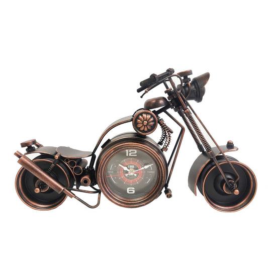 Vintage Motorcycle Table Clock