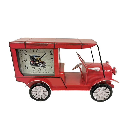 Distressed Look Vintage Car Table Clock