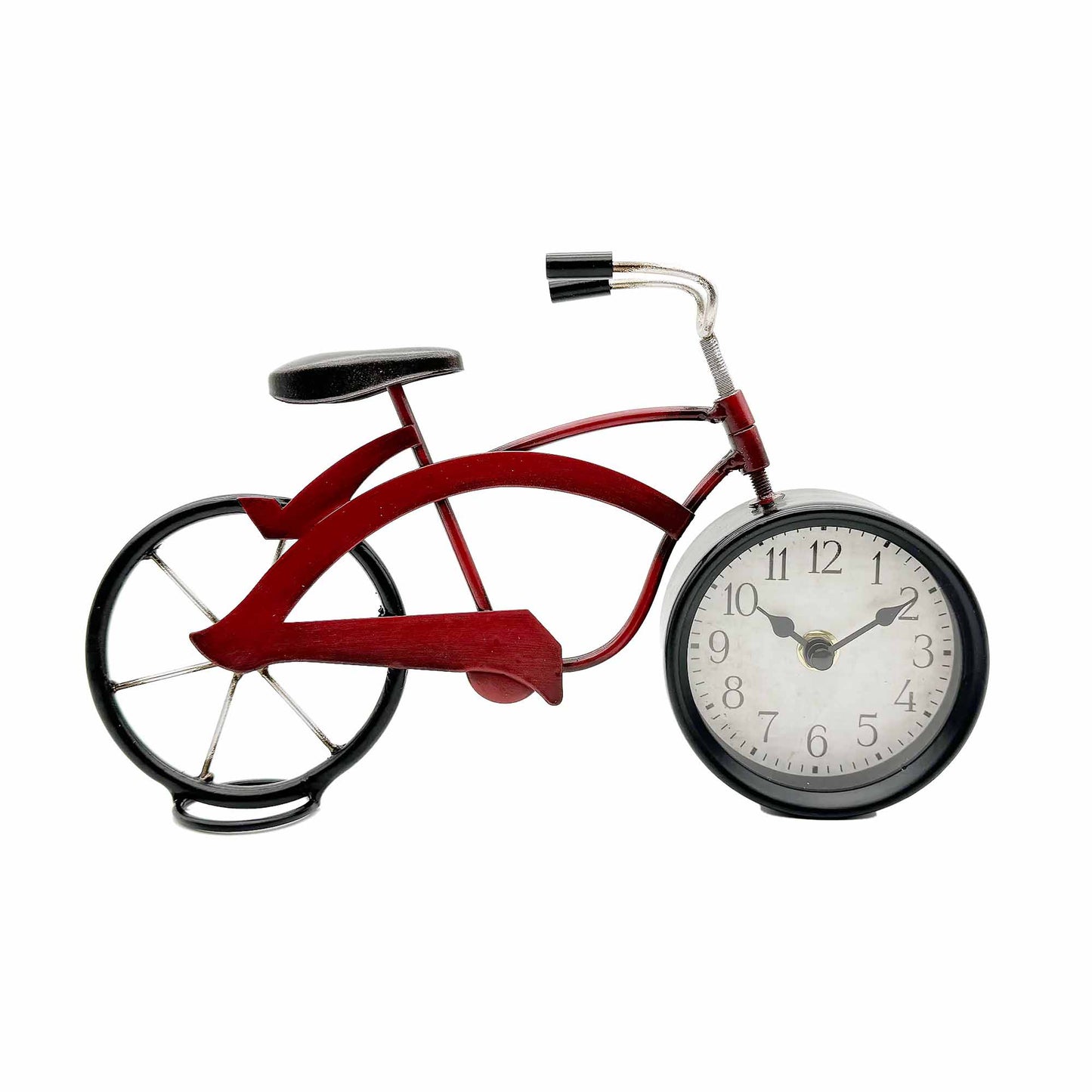 Bicycle On A Stand Table Clock