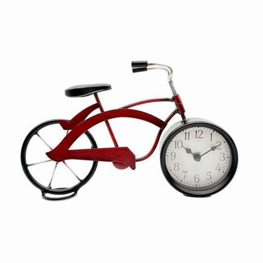 Bicycle On A Stand Table Clock