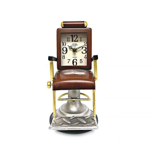 Classic Barber Chair Table Clock