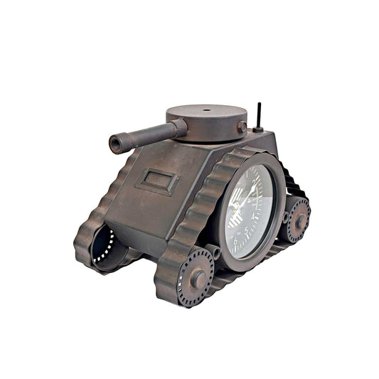 Double Sided Vintage Tank Table Clock