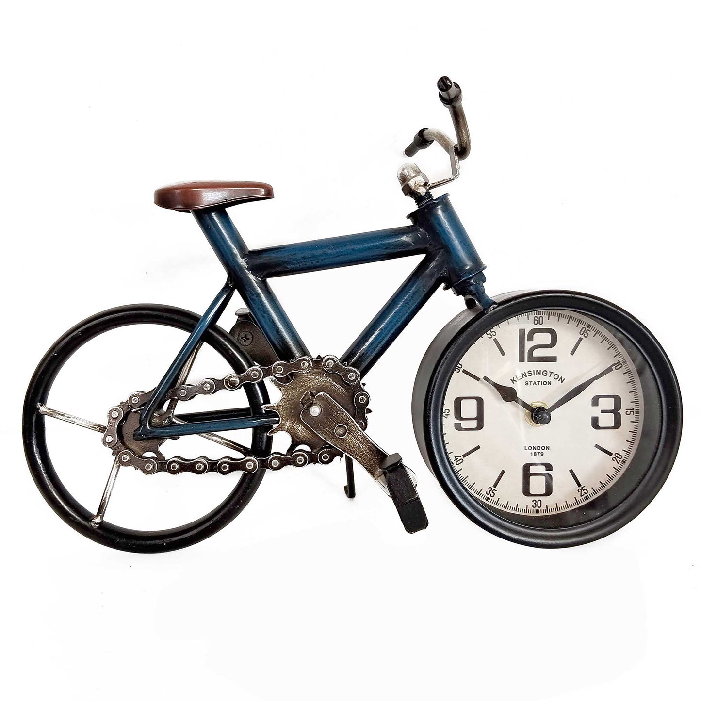Blue Bicycle Table Clock