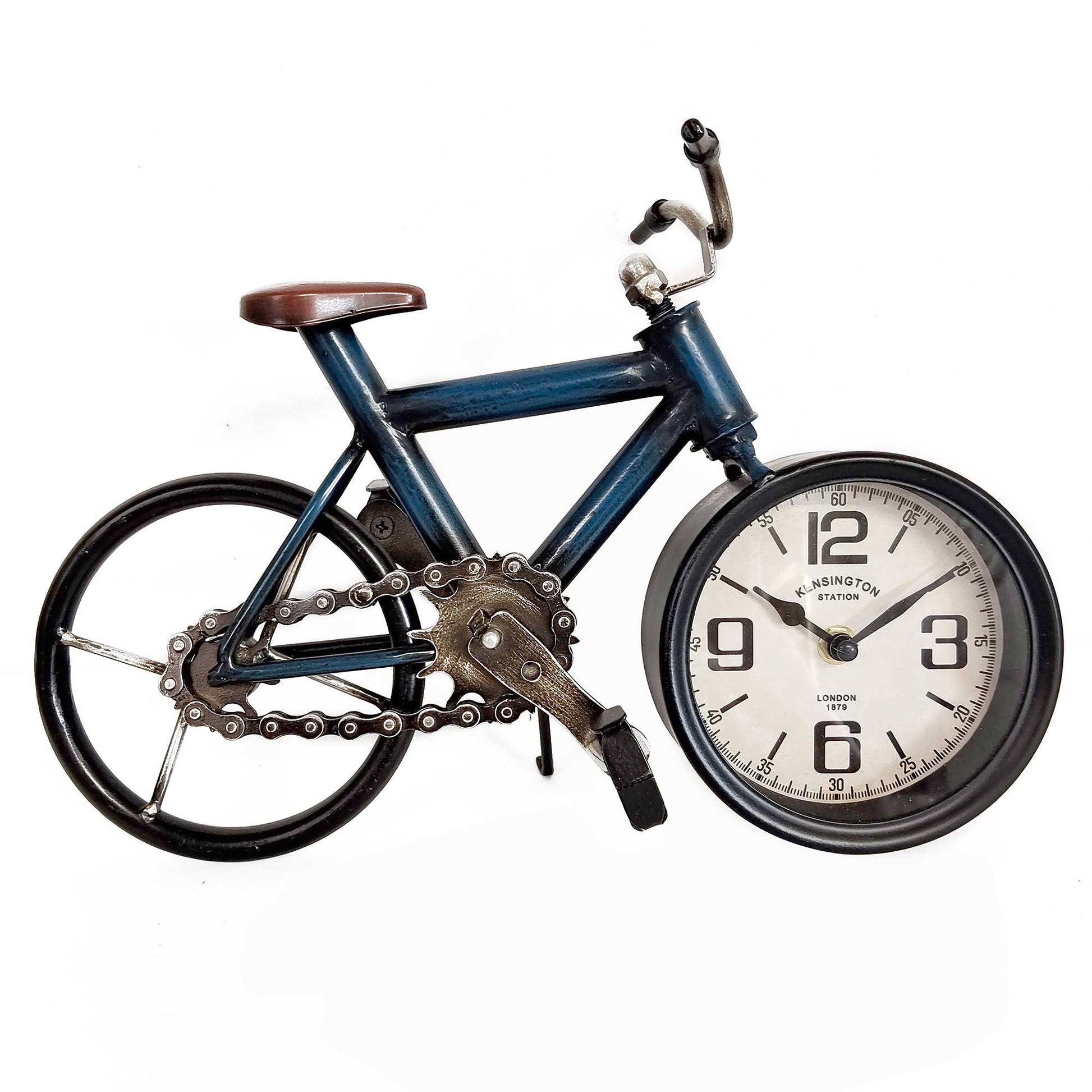 Blue Bicycle Table Clock