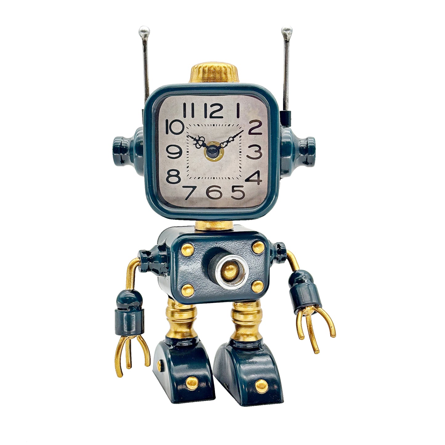 Industrial Steampunk Robot Table Clock