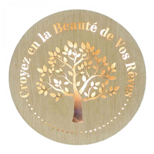 Tree Of Life - Croyez En La Beauté De Vos Rêves Plaque