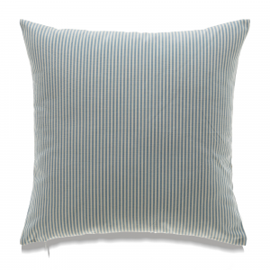 Striped Blue And White With Feather Down Insert Pillow