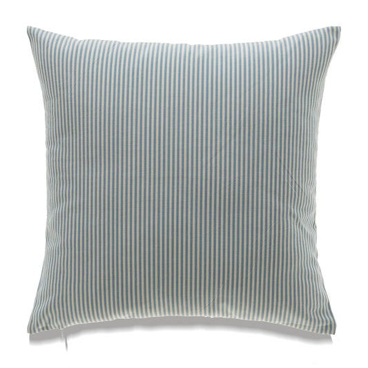 Blue And White Striped With Feather Down Insert Pillow