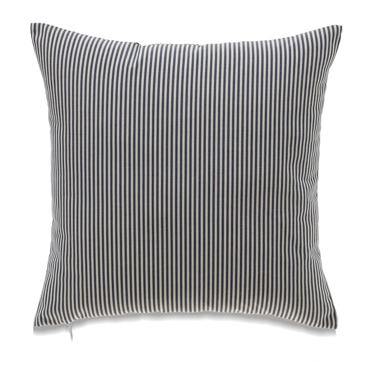 Striped Navy Blue And White With Feather Down Insert Pillow