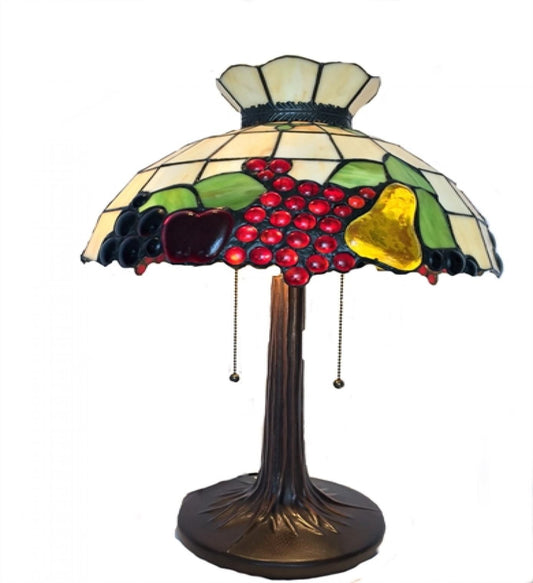 Tiffany Style Glass Fruits Table Lamp