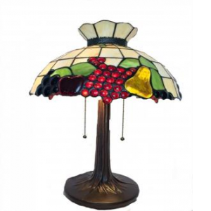 Tiffany Style Glass Fruits Table Lamp