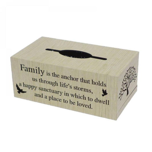 Family - With Saying Tissue Box Cover