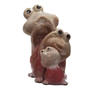 Set Of 3 Nested Hugging Frogs Figurine