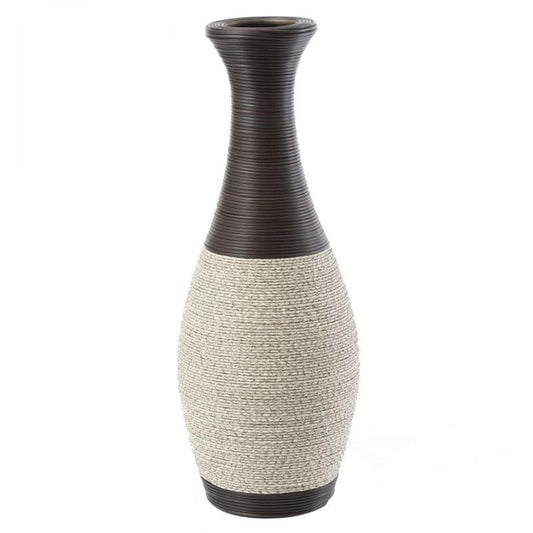 Grey Pearl Striped Vase