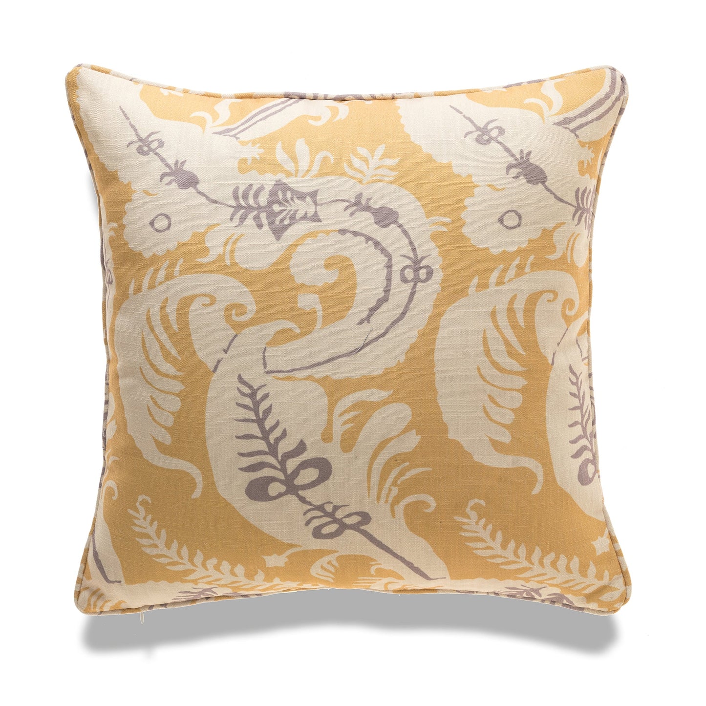 Vienna Yellow Floral With Polyester Insert Pillow