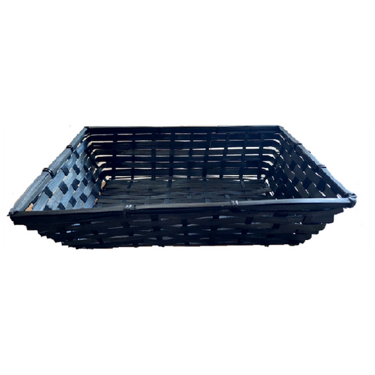 12 X 8" Black Bamboo Tray