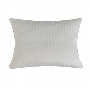 Sliver Velour Lumbar With Feather Down Insert Pillow