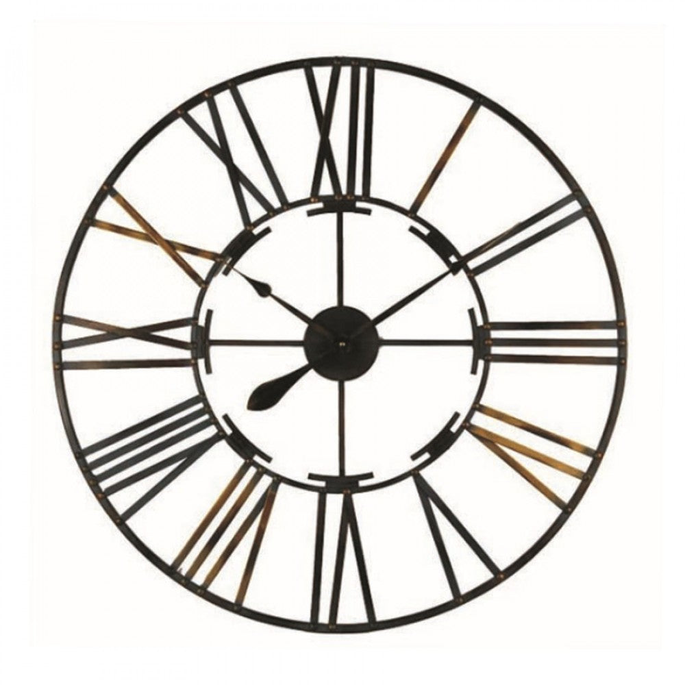 Wire Framed With Roman Numerals Wall Clock