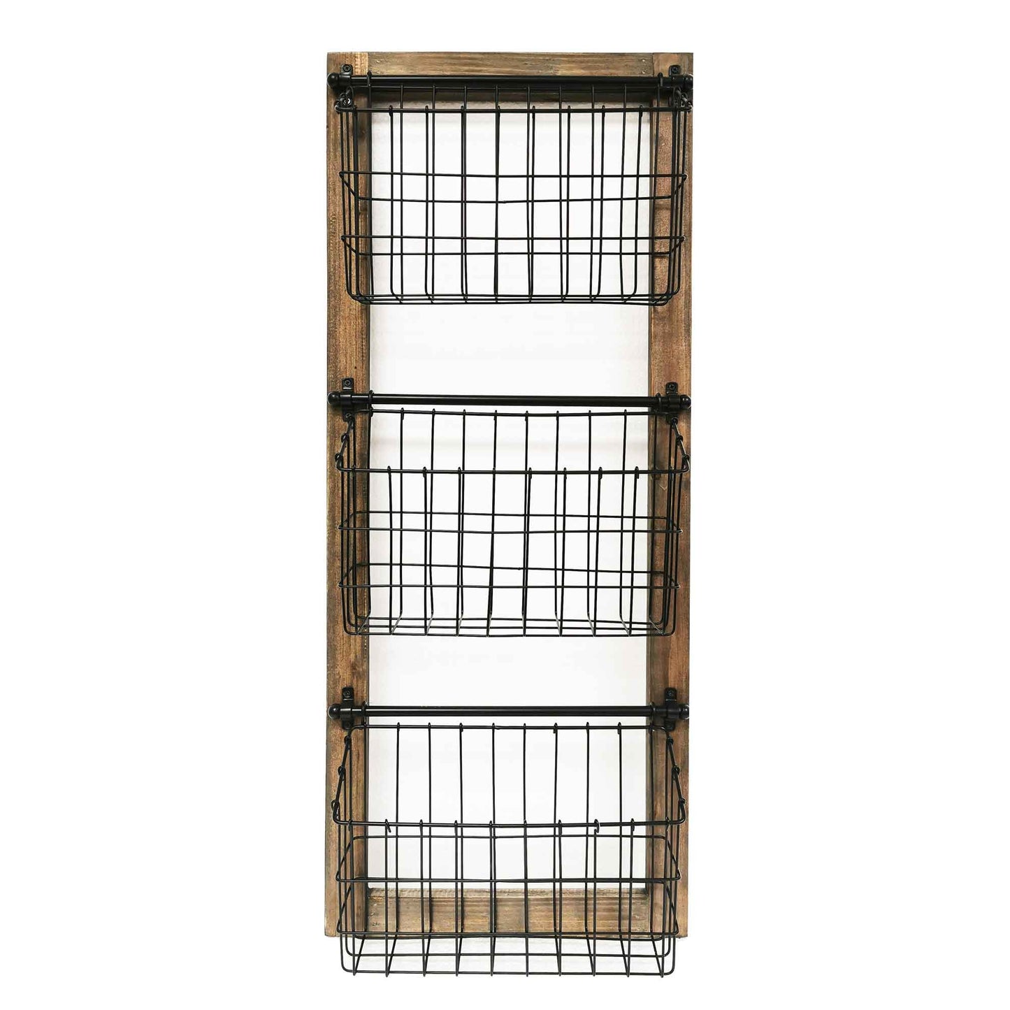 Three Tiered Basket Wall Rack