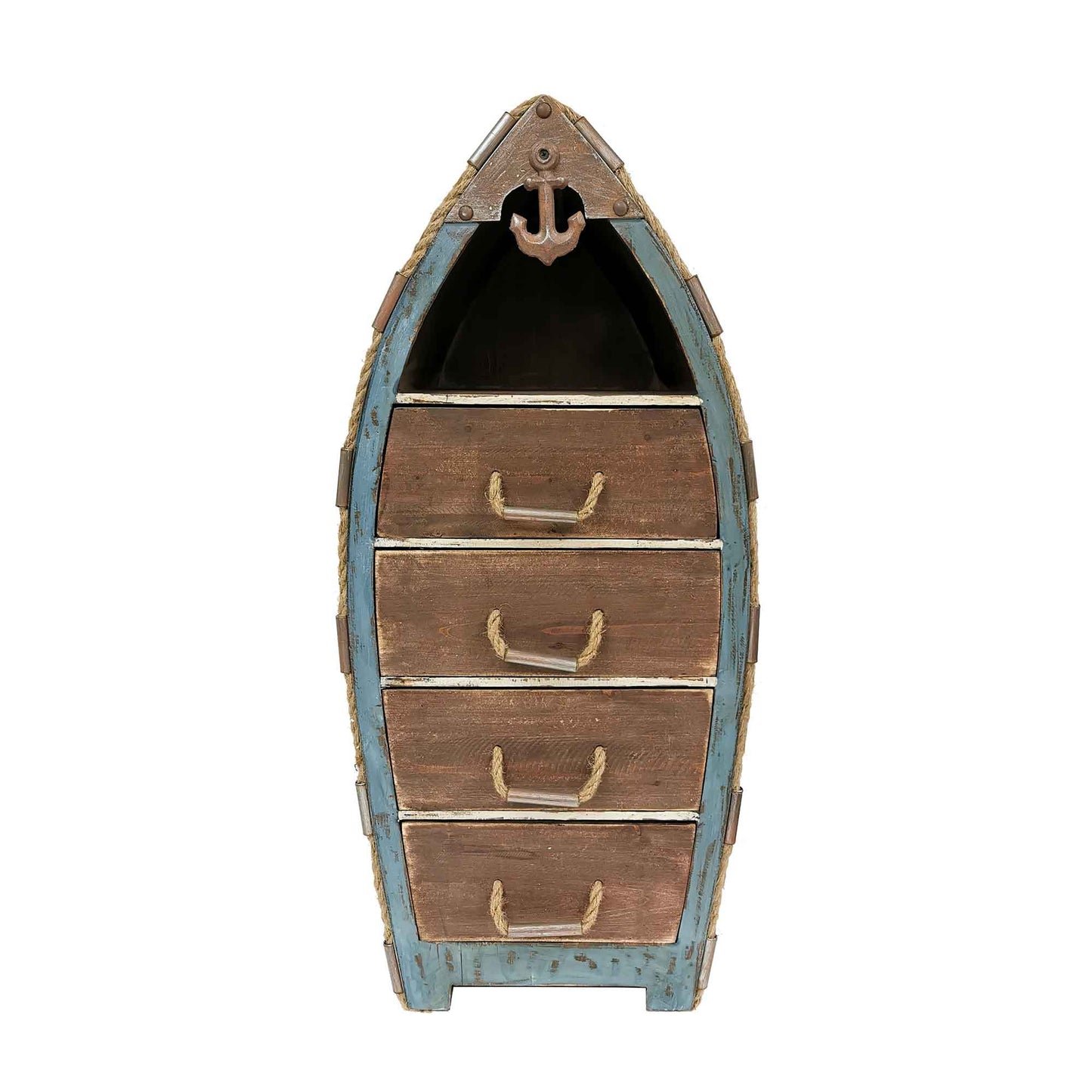 Boat Shaped Cabinet With Four Drawers Stand