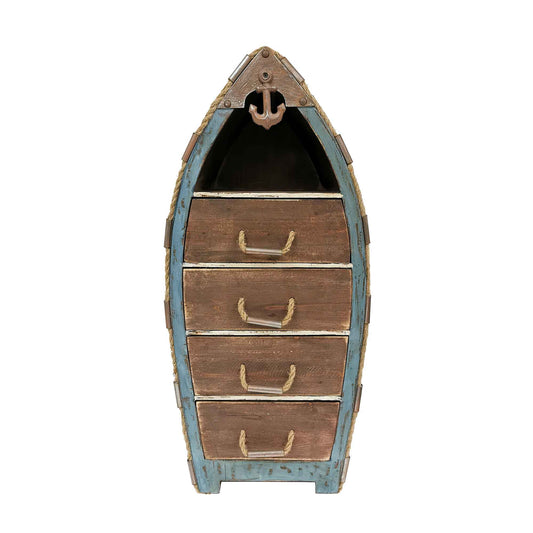 Boat Shaped Cabinet With Four Drawers Stand