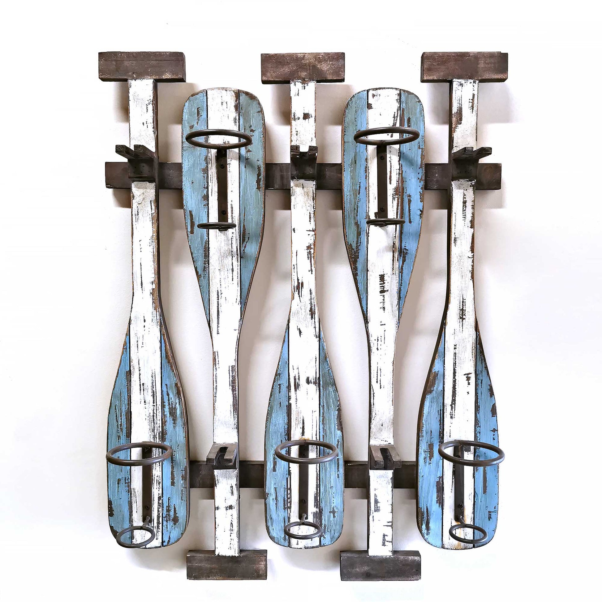 Canoe Paddles 5 Bottle Wine Rack
