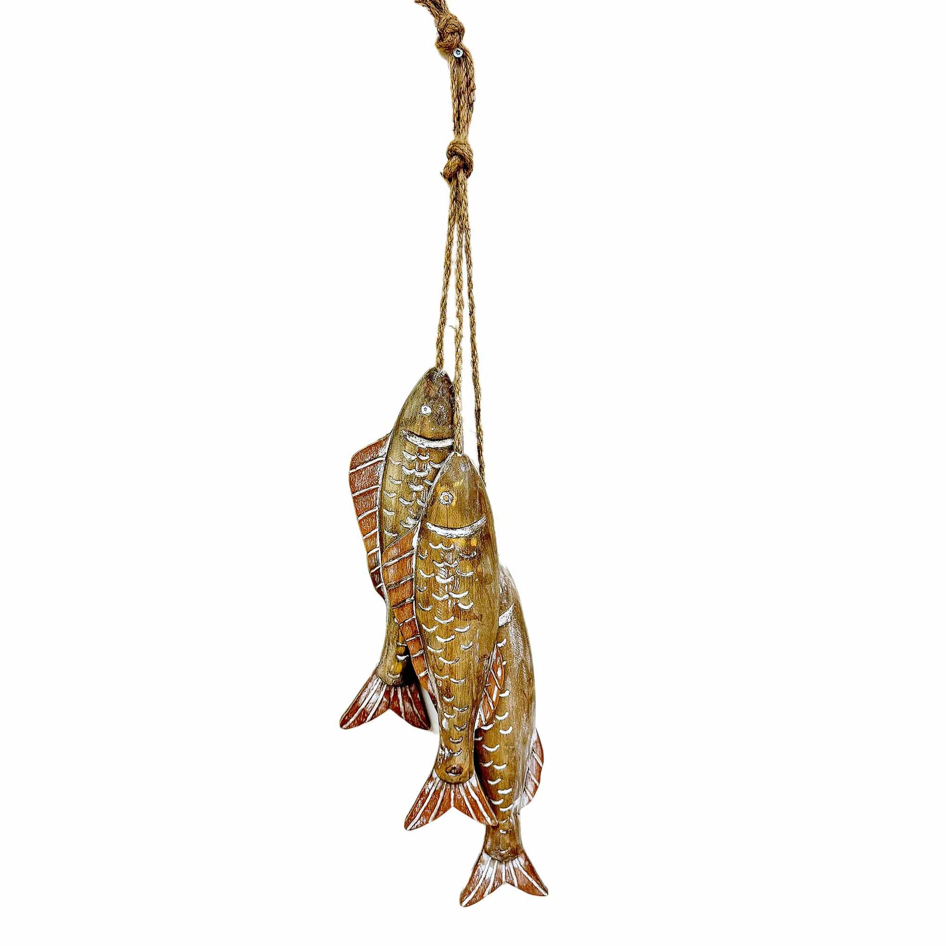 Fishes Hanging From A Rope Decoration