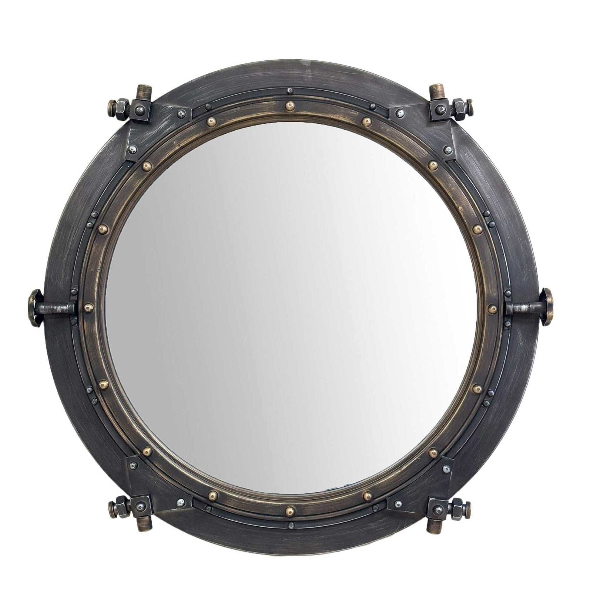 Vintage Porthole Look Wall Mirror