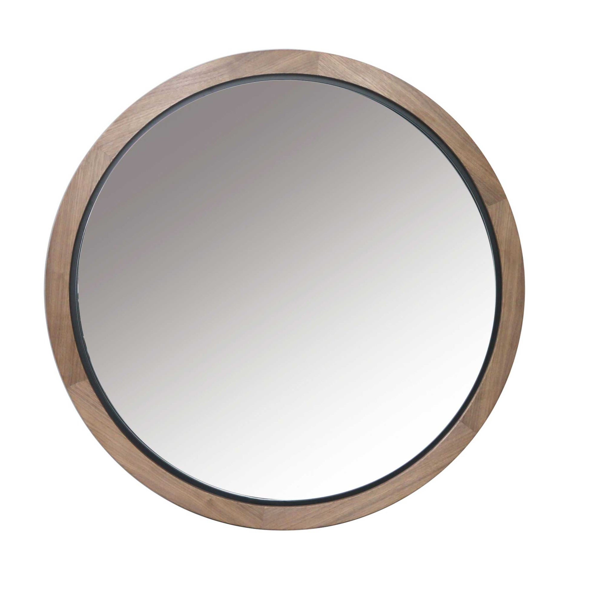 Walnut Framed Wall Mirror